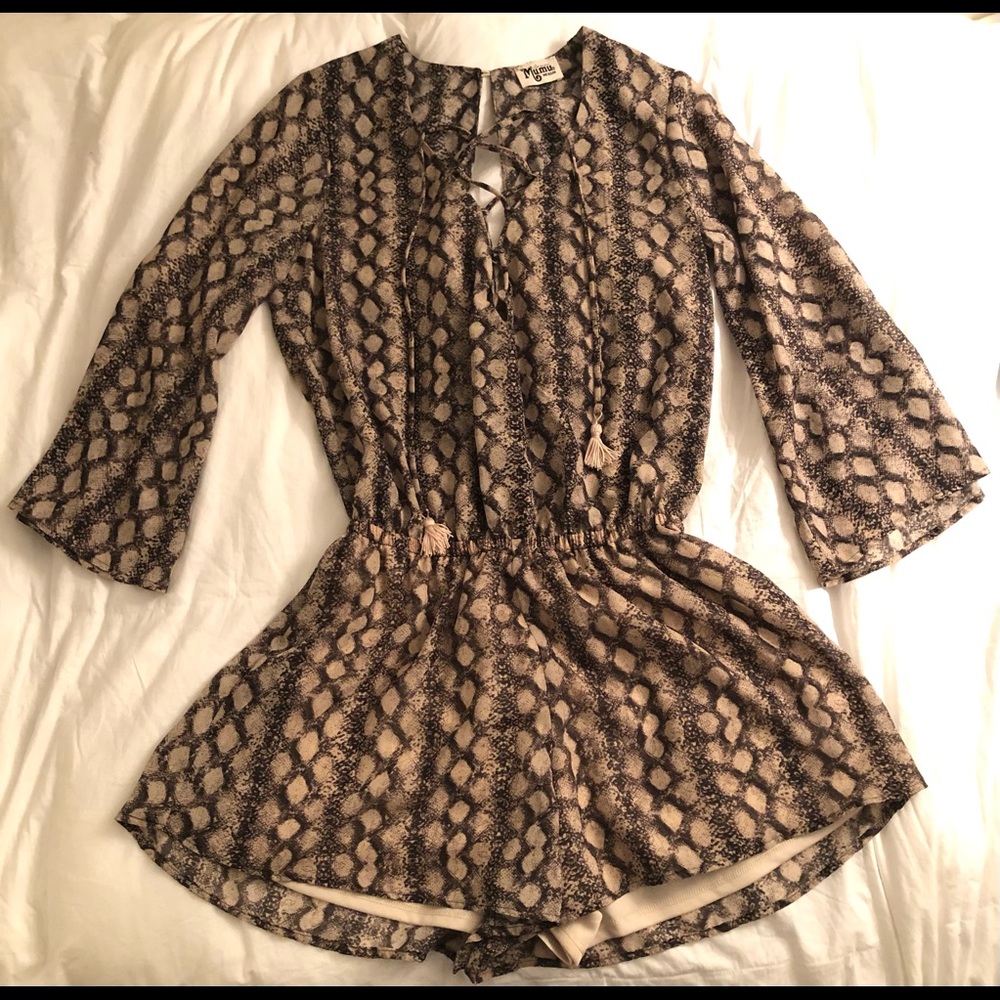 Boho Animal Print Romper
